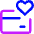 Credit Card Heart Favorite Icon from Core Neon Set