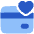 Credit Card Heart Favorite Icon from Plump Flat Set