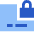Credit Card Lock Icon from Sharp Flat Set