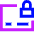 Credit Card Lock Icon from Sharp Neon Set