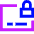 Credit Card Lock Icon from Sharp Neon Set