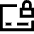 Credit Card Lock Icon from Sharp Line Set
