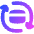 Credit Card Sync Reload Arrows Icon from Flex Gradient Set