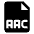 Audio File Aac Icon from Nova Solid Set | Free Download as SVG Vector and Transparent PNG | Streamline icons