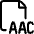 Audio File Aac Icon from Ultimate Regular Set