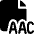 Audio File Aac 1 Icon from Ultimate Bold Set