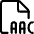 Audio File Aac Icon from Streamline Regular 3.0 Set