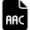 Audio File Aac Icon from Ultimate Bold Set