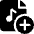 Audio File Add Icon from Ultimate Bold Set