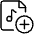 Audio File Add Icon from Ultimate Light Set