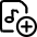 Audio File Add Icon from Streamline Regular 3.0 Set