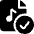 Audio File Check Icon from Ultimate Bold Set