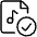 Audio File Check Icon from Ultimate Light Set