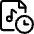 Audio File Clock Icon from Ultimate Regular Set