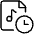Audio File Clock Icon from Ultimate Light Set