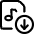 Audio File Download Icon from Streamline Regular 3.0 Set