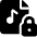 Audio File Lock Icon from Ultimate Bold Set