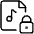 Audio File Lock Icon from Ultimate Light Set