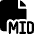 Audio File Mid 1 Icon from Ultimate Bold Set