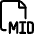 Audio File Mid Icon from Ultimate Regular Set