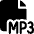 Audio File Mp 3 1 Icon from Ultimate Bold Set