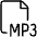 Audio File Mp 3 Icon from Ultimate Light Set