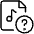 Audio File Question Icon from Ultimate Light Set