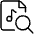 Audio File Search Icon from Ultimate Light Set