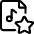 Audio File Star Icon from Ultimate Regular Set