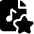 Audio File Star Icon from Ultimate Bold Set