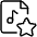 Audio File Star Icon from Ultimate Light Set