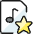 Audio File Star Icon from Ultimate Colors Set