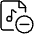 Audio File Subtract Icon from Ultimate Light Set