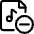 Audio File Subtract Icon from Ultimate Regular Set