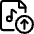 Audio File Upload Icon from Ultimate Regular Set