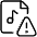 Audio File Warning Icon from Ultimate Light Set