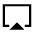 Airplay Icon from Sharp Line - Material Symbols Set
