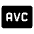 Avc Fill Icon from Rounded Fill - Material Symbols Set