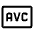 Avc Icon from Outlined Line - Material Symbols Set