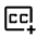 Closed Caption Add Icon from Outlined Line - Material Symbols Set