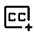 Closed Caption Add Icon from Rounded Line - Material Symbols Set