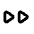 Fast Forward Icon from Rounded Line - Material Pro Set