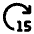 Forward 15 Fill Icon from Rounded Fill - Material Pro Set