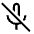 Mic Off Icon from Sharp Line - Material Symbols Set