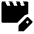 Movie Edit Fill Icon from Outlined Fill - Streamline Material Set