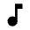 Music Note Icon from Sharp Line - Material Pro Set