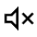 No Sound Icon from Sharp Line - Material Symbols Set