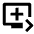 Queue Play Next Icon from Outlined Line - Streamline Material Icons Set
