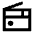 Radio Icon from Sharp Line - Material Pro Set