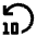 Replay 10 Icon from Outlined Line - Material Pro Set